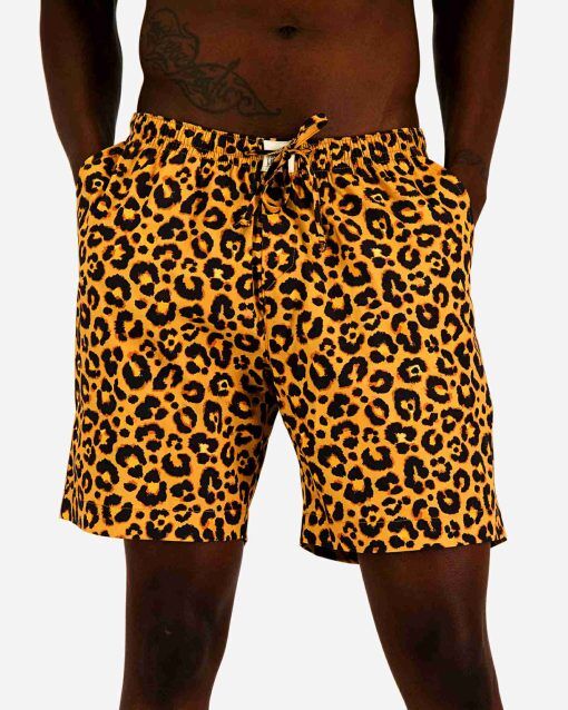 Shorts herr - leopard skin