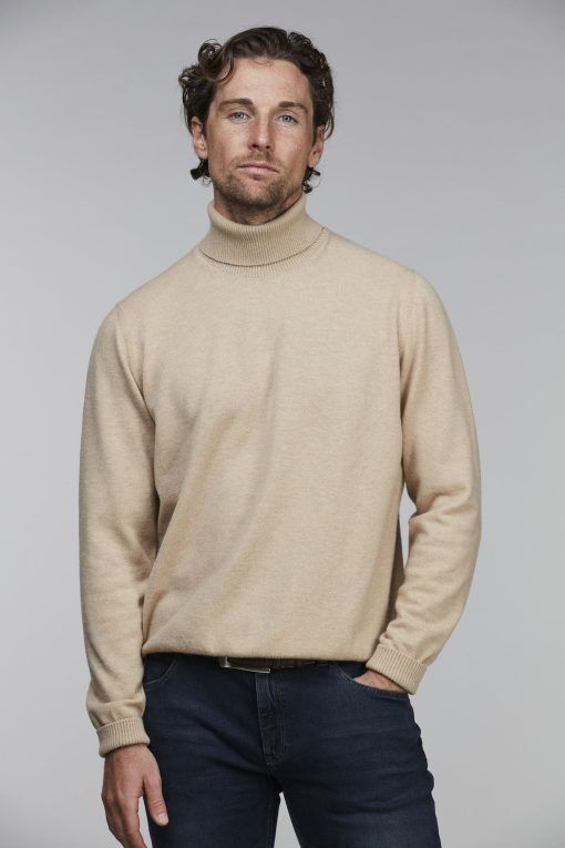 Geelong Rollneck Knit, Sand, XXL, Hansen & Jacob - XXL