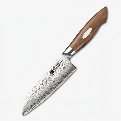 Yahagi 5.5" Damascus Steel Santoku Knife 三徳包丁