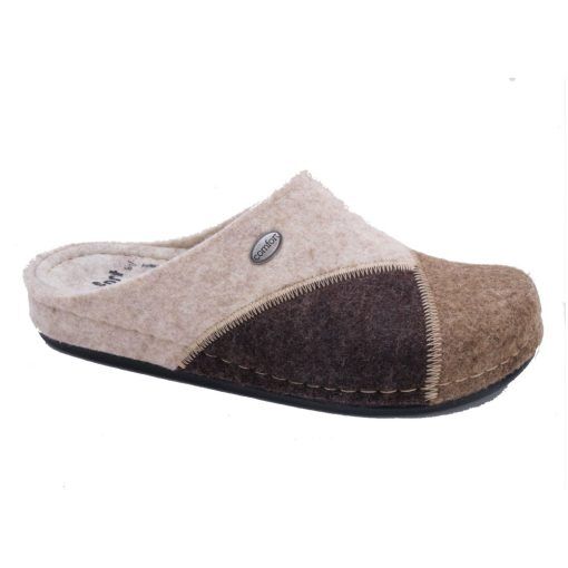 Moheda Apollo ulltofflor (unisex) - Brown/Beige - 39