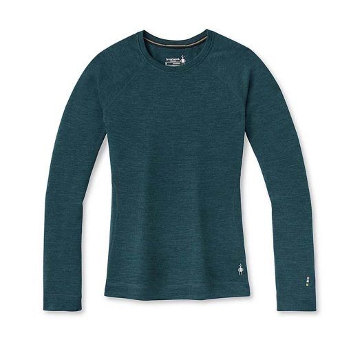 Smartwool Merino 250 Base Layer Crew (dam) - Twilight Blue Heather - S