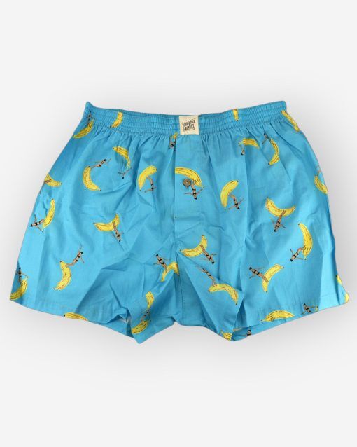 Ljusblå boxershorts herr - banana boards