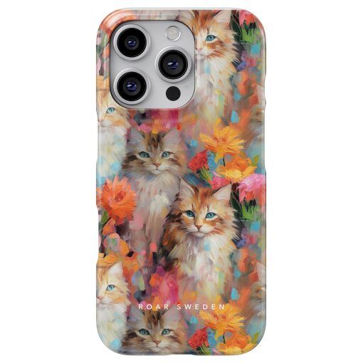 Flower Kitty - Slim case, iPhone 16 Plus