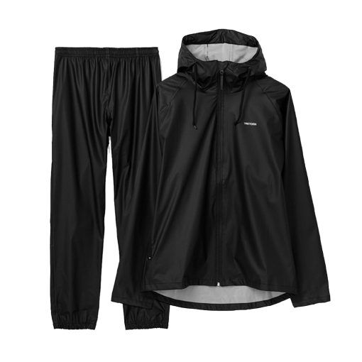 Tretorn Packable Rainset regnjacka och regnbyxor - Black - L