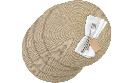 Westmark Circle Tischset 4 Stück rund 38 cm anthrazit