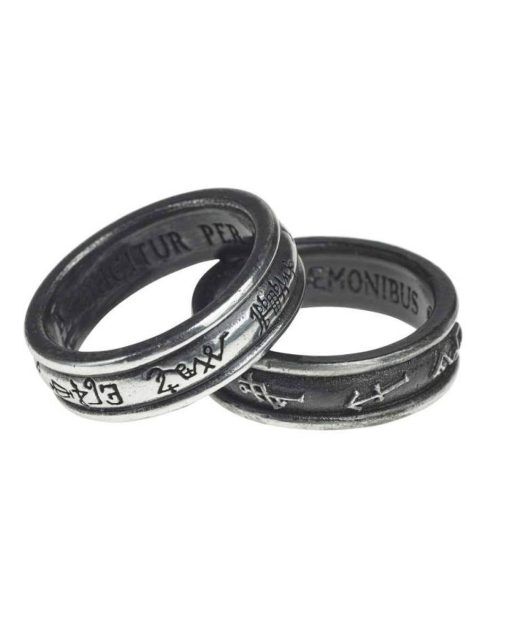 2X Ringar Änglar och demoner Alchemy  (Storlek: T (61,4 mm))