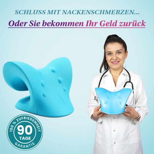 Norelie NeckCloud Halswirbelsäulenstrecker - Vergessen Sie Nackenknötchen, Nackenschmerzen und Spannungskopfschmerzen - vom Chiropraktiker entwickelt, 1x Neck Releaser