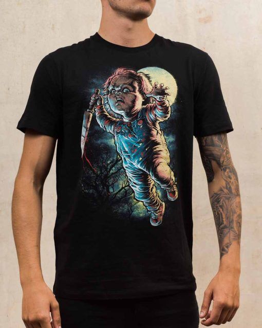 Chucky T-shirt Svart Darkside  (Storlek: M)