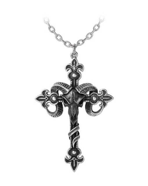 Halsband Kors Baphomet Alchemy England