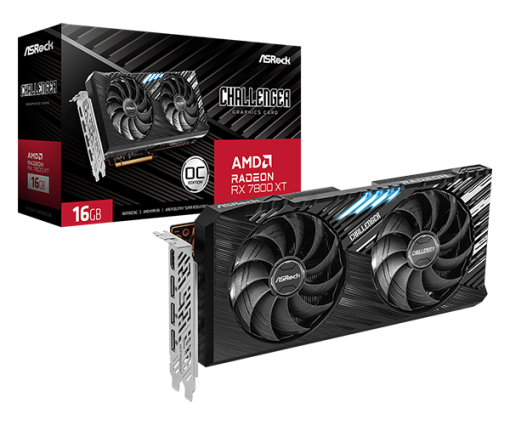 ASRock Challenger Radeon RX 7800 XT 16GB OC 16GB