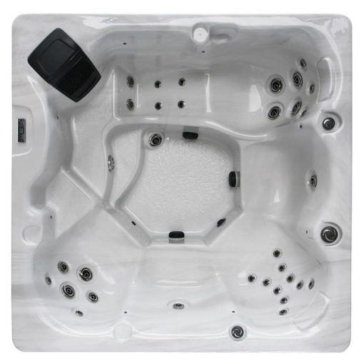 H2O 2500 Series Hot Tub (5 Person), White Marble