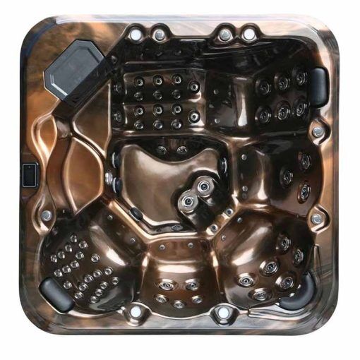 H2O 6000 6-Seater Hot Tub (In.temp), Mayan Copper