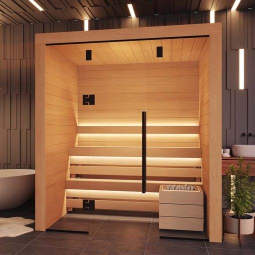 KUUT Luxurious Modular Sauna OTTO (Aspen), Medium (1800mm x 2000mm) / Aspen Design