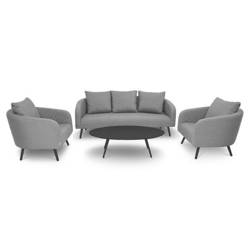 Ambition 3 Seater Sofa Set, Flanelle