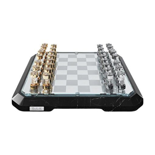 Teckell Stratego Black Marble Game Board