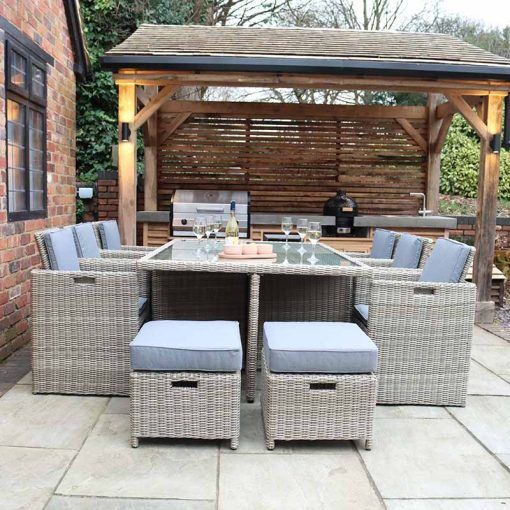 Wentworth 10 Seater Cube Dining Set