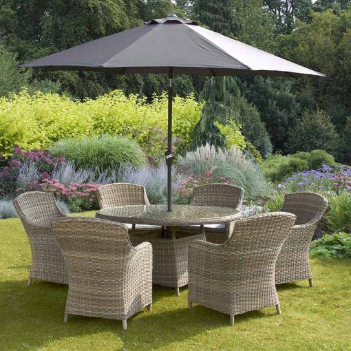 Wentworth 6 Seater Round Imperial Dining Set