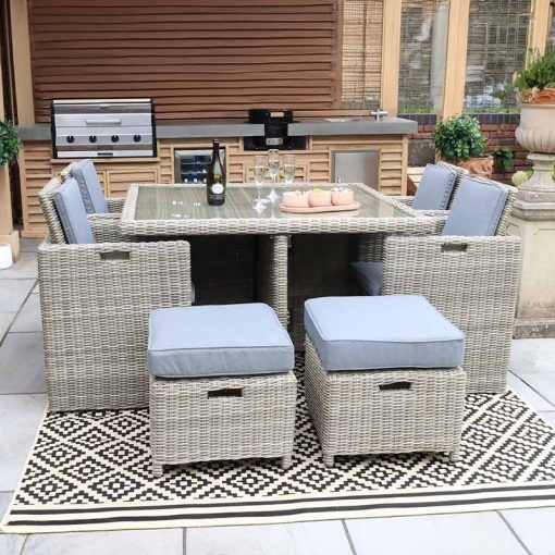 Wentworth 8 Seater Cube Dining Set